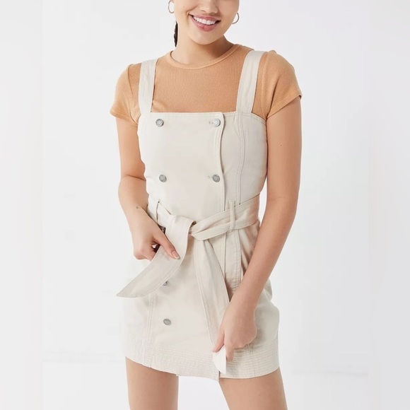 C/meo Collective Essentials Denim Pinafore Dress NWT - Picture 1 of 16